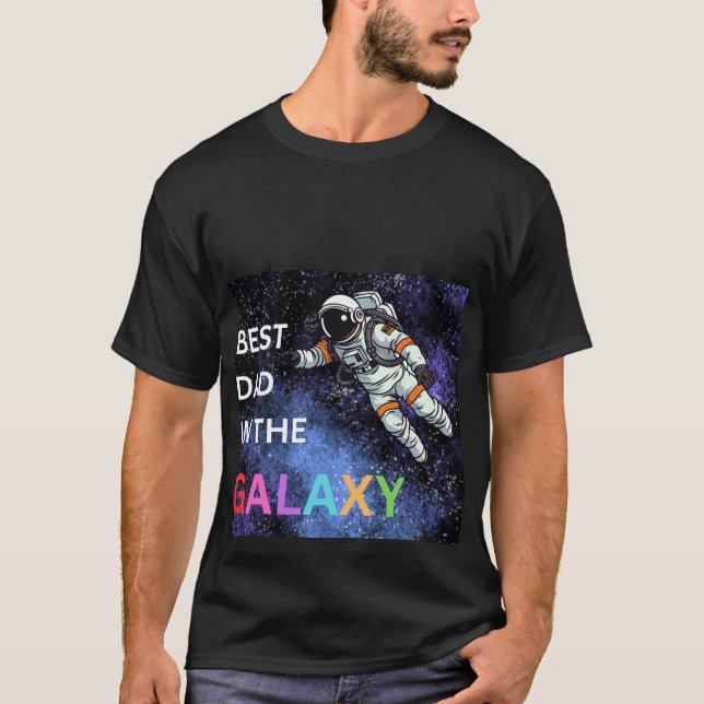 Bästa Pappa i Galaxy Fars dag T Shirt (Framsida)