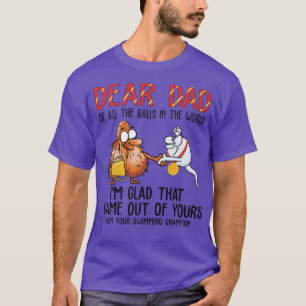 Bästa Pappa i hela Bollar i Fars dag i världen T Shirt