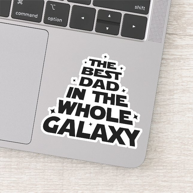 Bästa Pappa i hela Galaxy - Fars dag Klistermärken (Detalj)