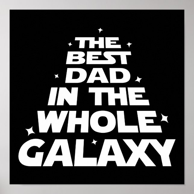 Bästa Pappa i hela Galaxy - Fars dag Poster (Framsidan)