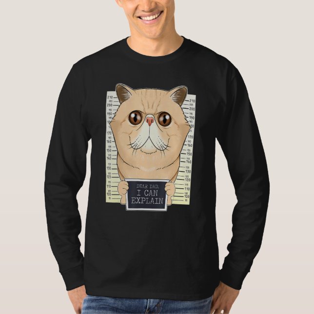 Bästa Pappa I kan förklara Exotic Shorthair Cat T Shirt (Framsida)