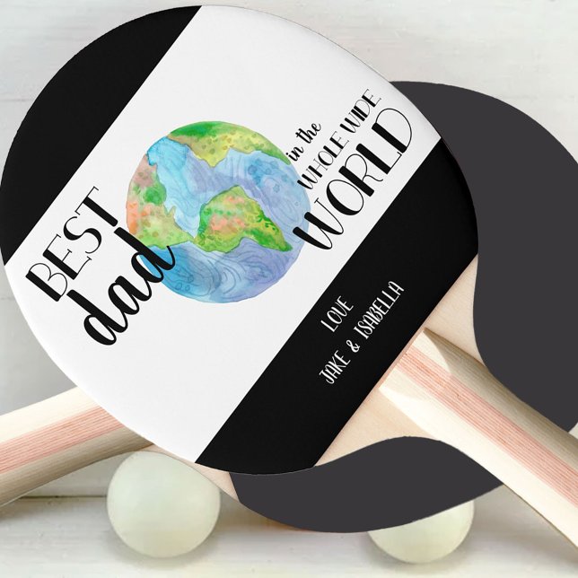 Bästa Pappa i Personligen i hela världen Pingisracket (Skapare uppladdad)