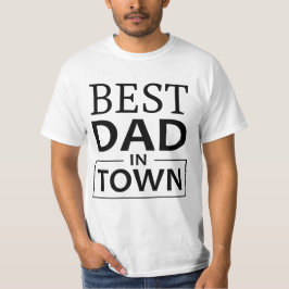 Bästa Pappa i Town Fars dag-gåva T-Shirt