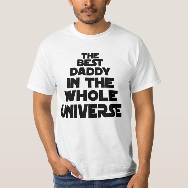 Bästa Pappa i Universe Fars dag-gåva T-Shirt (Framsida)