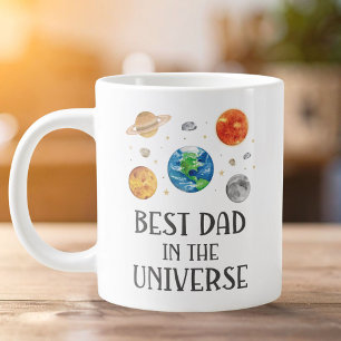 Bästa pappa i universum roligt citat fadersdag jumbo mugg