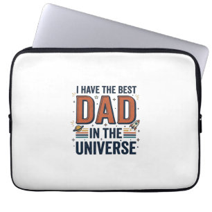 Bästa pappa i universum rymdvektordesign_1 laptop fodral