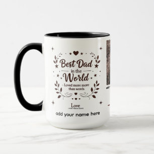 Bästa Pappa i världen - 15 oz kombinerad Personlig Mugg