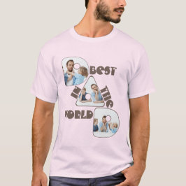 BÄSTA PAPPA I VÄRLDEN, 3 bilder collage, tallkotte T Shirt