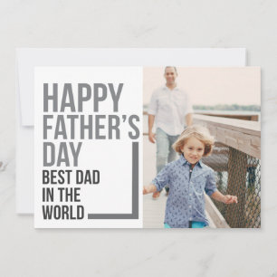 Bästa pappa i världen fars dag Fotokort Kort