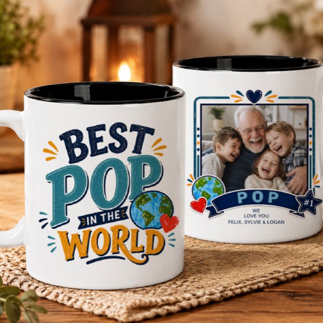 Bästa Pappa i Världen Foto Mugg (Skapare uppladdad)
