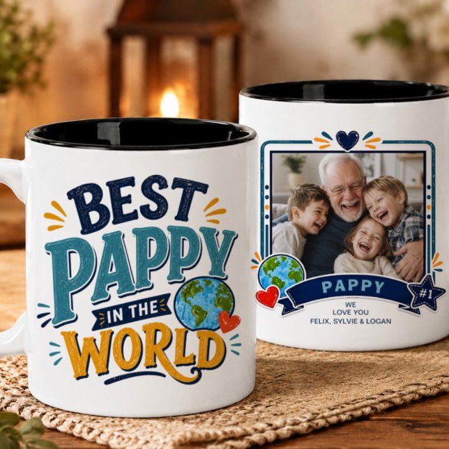 Bästa Pappa i Världen Foto Mugg (Skapare uppladdad)