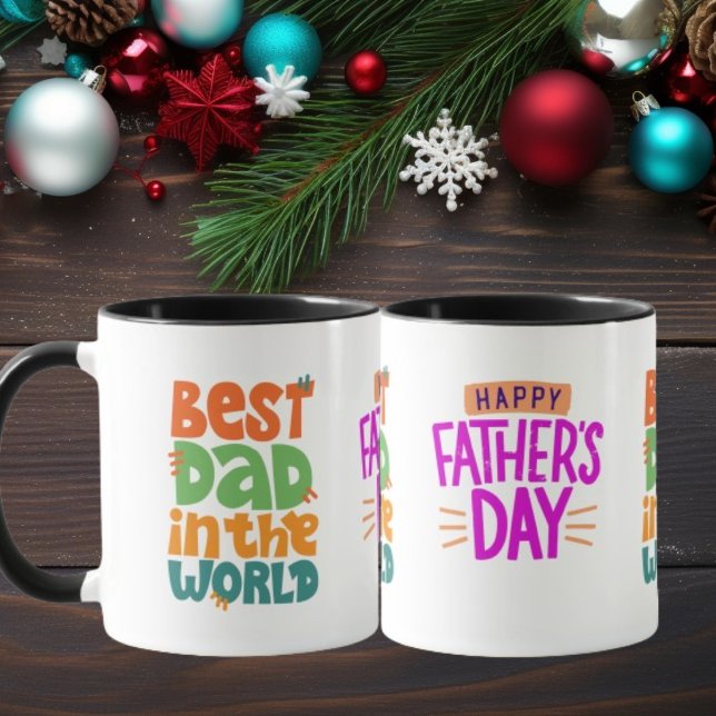 Bästa Pappa i världen | Kaffe Lycklig Fars dag Mugg (Skapare uppladdad)