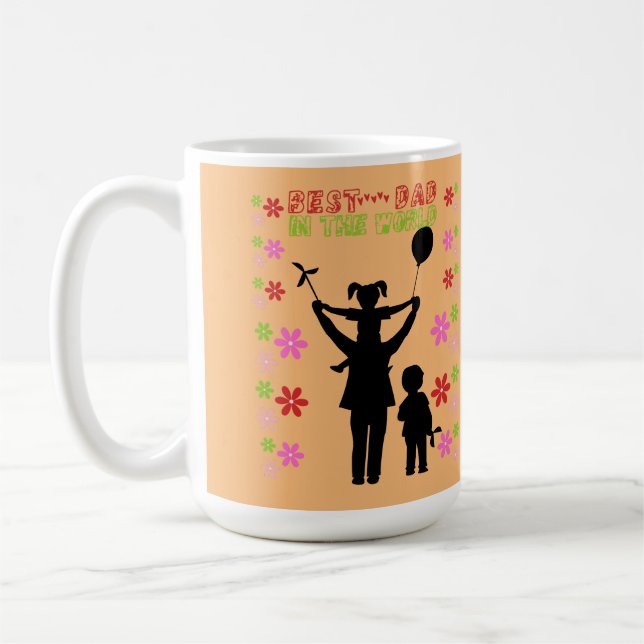 Bästa pappa i världen  kaffemugg (Vänster)