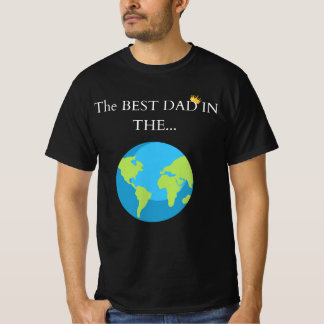 🌍 "Bästa Pappa i.." Världen! 👑 | Premium-Tjock T Shirt
