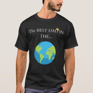 🌍 "Bästa Pappa i.." Världen! 👑 | Premium-Tjock T Shirt