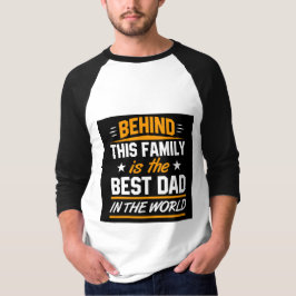 Bästa pappa i världen Svart Vit Fars dag T Shirt