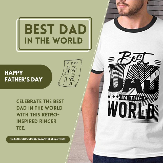 Bästa pappa i världen T-shirt (Skapare uppladdad)