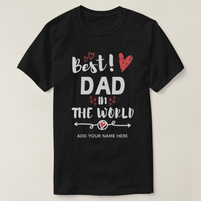 Bästa pappa i världen t shirt (Design framsida)