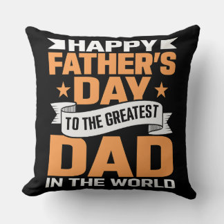 Bästa pappa i världen typografi kudde