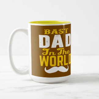 Bästa pappa i världen Vintage Mustasch Kaffe Mugg