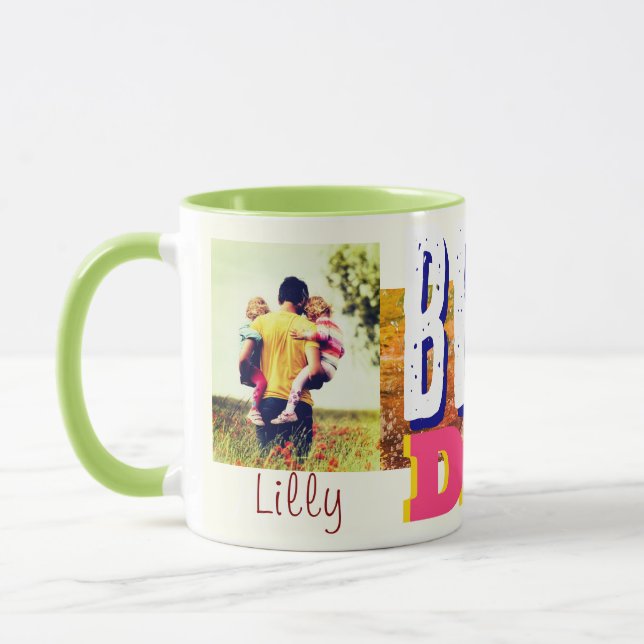 Bästa pappa i världens färglösa Mugg (Vänster)