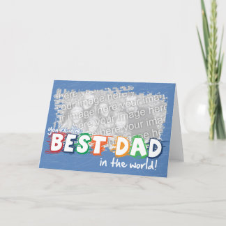 Bästa Pappa i World Customiable Card Kort