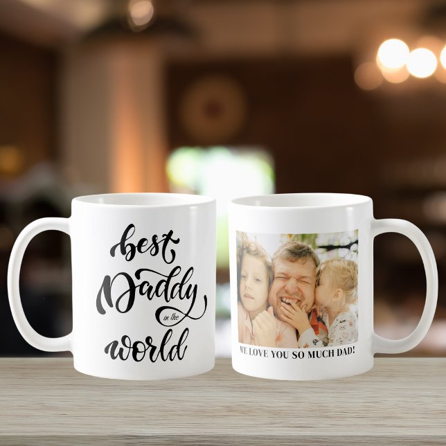 Bästa pappa i World Fars dag Photo Gift Kaffemugg (Skapare uppladdad)