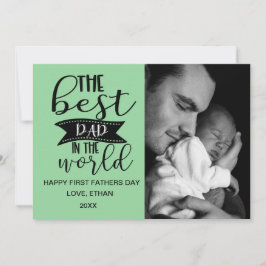 Bästa Pappa i World-Pappor Photo Card Kort