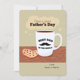 Bästa Pappa i World Photo Card Inbjudningar