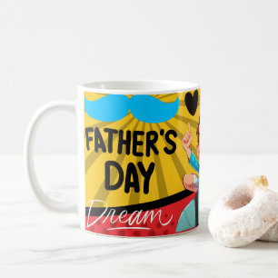 Bästa pappa kärlek pappa, fars dag, pappagåva kaffemugg