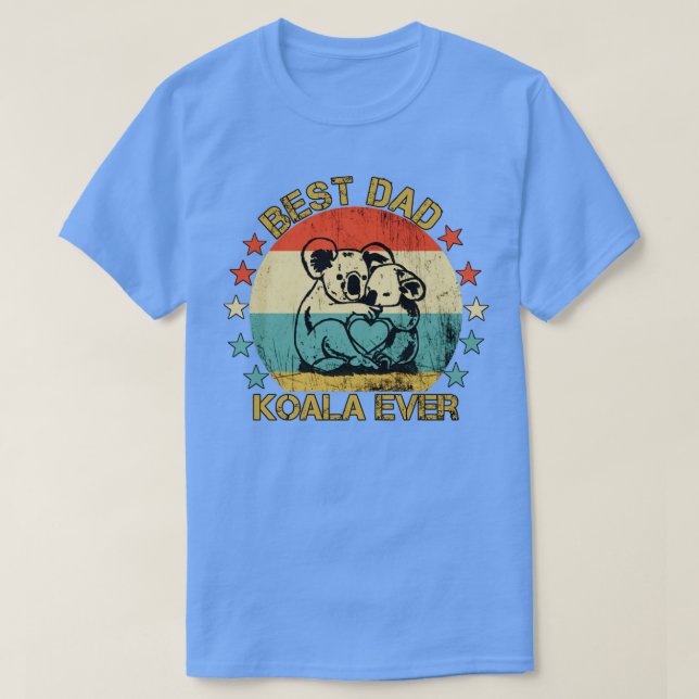 Bästa pappa koala någonsin t shirt (Design framsida)