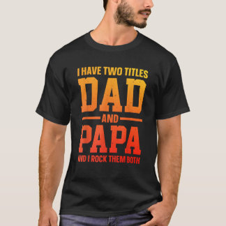 Bästa Pappa-konst för morfar från Barnbarn Far T Shirt