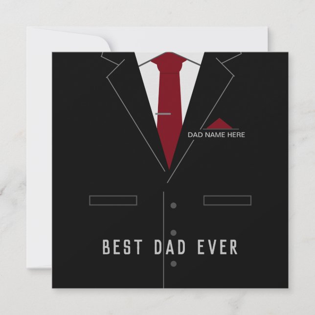 Bästa PAPPA-kortet någonsin Fars dag - Personlig (Framsida)