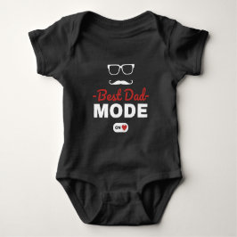 Bästa Pappa-läge På Baby Bodysuit | Söt Ny Pappapr T Shirt