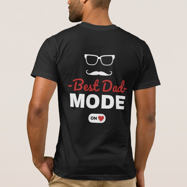 Bästa Pappa-läget På T Shirt (Baksida)