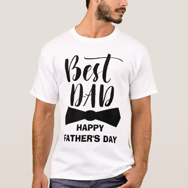 Bästa Pappa - Lycklig Fars dag T Shirt (Framsida)
