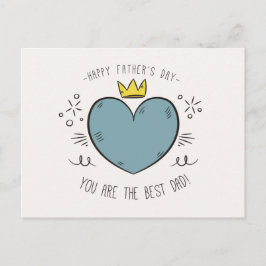 Bästa Pappa Lycklig Fars dag | vykort