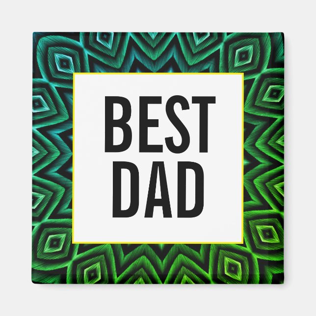 Bästa pappa-magnet magnet (Framsidan)