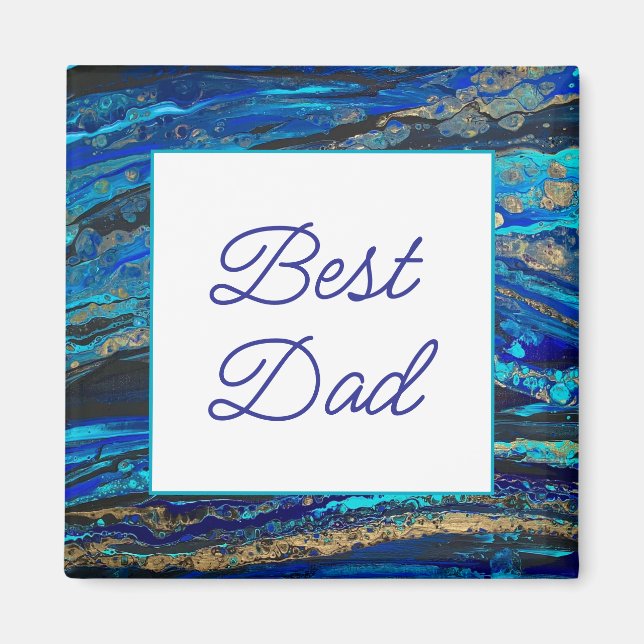 Bästa pappa-magnet magnet (Framsidan)