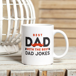 Bästa Pappa med bästa Pappa skämtar Fars dag Kaffemugg