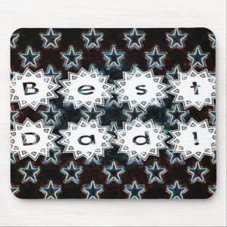 Bästa Pappa med Neon Stars Musmatta