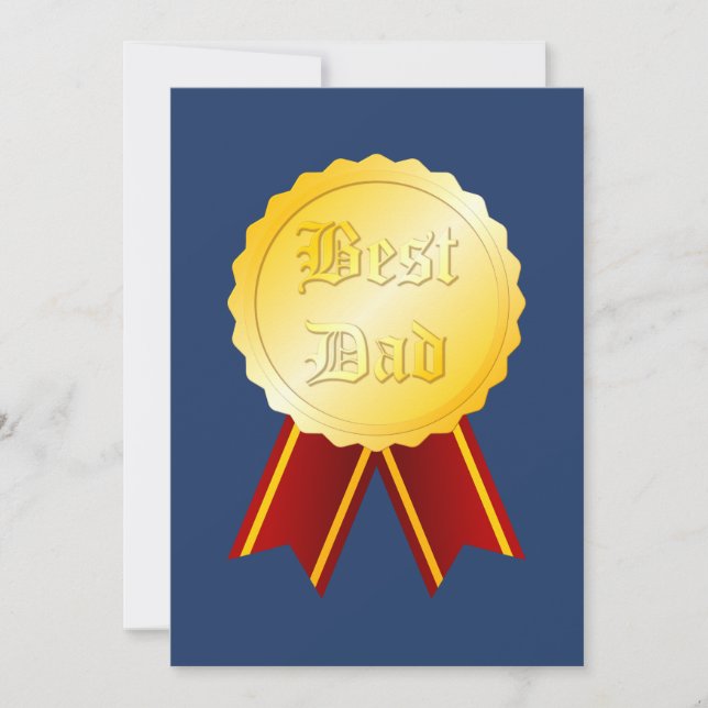 Bästa Pappa Medalj Band Fars Dag (Framsida)