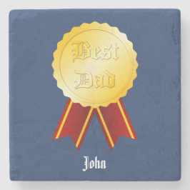 Bästa Pappa Medalj Band Fars Dag Stenunderlägg