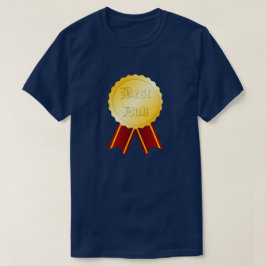 Bästa Pappa Medalj Band Fars Dag T Shirt