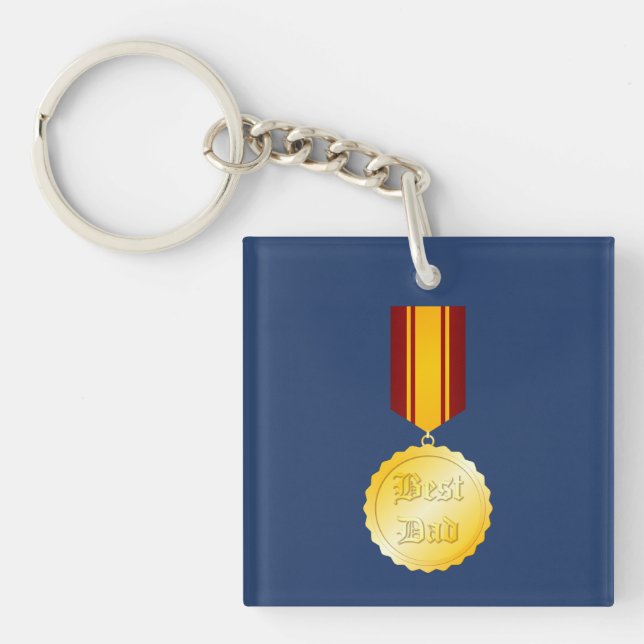 Bästa Pappa Medalj Brosch Fars Dag (Framsidan)