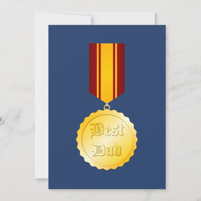 Bästa Pappa Medalj Brosch Fars Dag (Framsida)