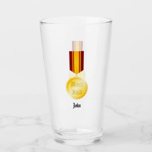 Bästa Pappa Medalj Brosch Fars Dag Glaskopp