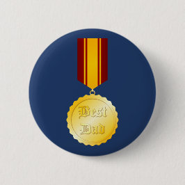 Bästa Pappa Medalj Brosch Fars Dag Knapp