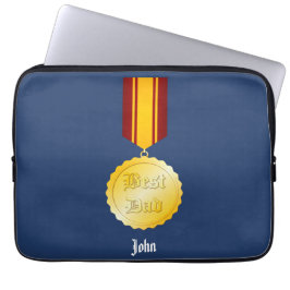 Bästa Pappa Medalj Brosch Fars Dag Laptop Fodral