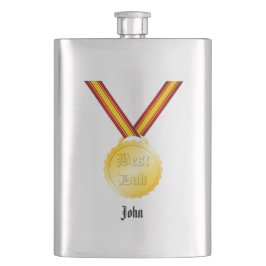 Bästa Pappa Medalj Fars Dag Fickplunta